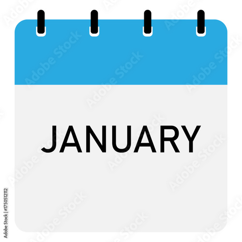 Monthly calendar demo with red header | Month of December straight binding modern calendar diagram for office, company, business, organization, education