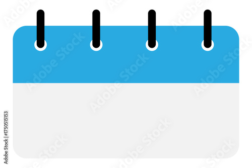 Daily planner calendar demo with blue header 