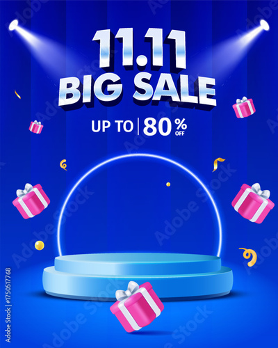 11.11 big sale promotion shop advertisement