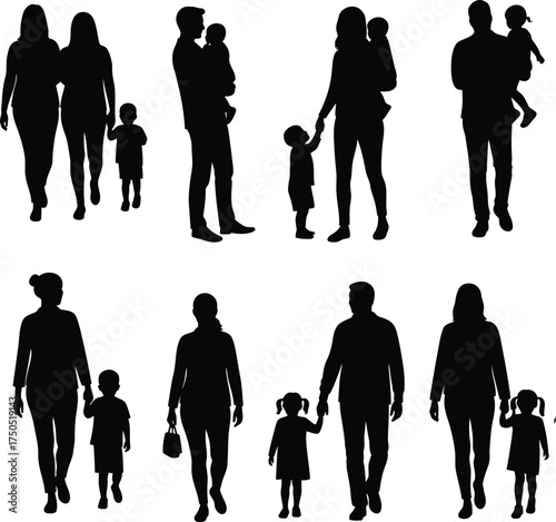 Family Silhouettes Collection .
