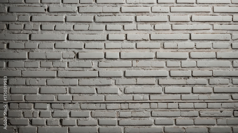 Obraz premium White painted brick wall texture white brick textured 2