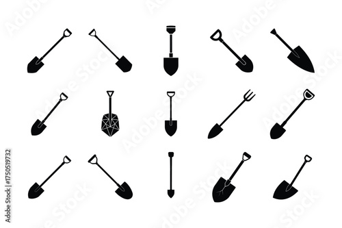 seamless pattern with black and white tools