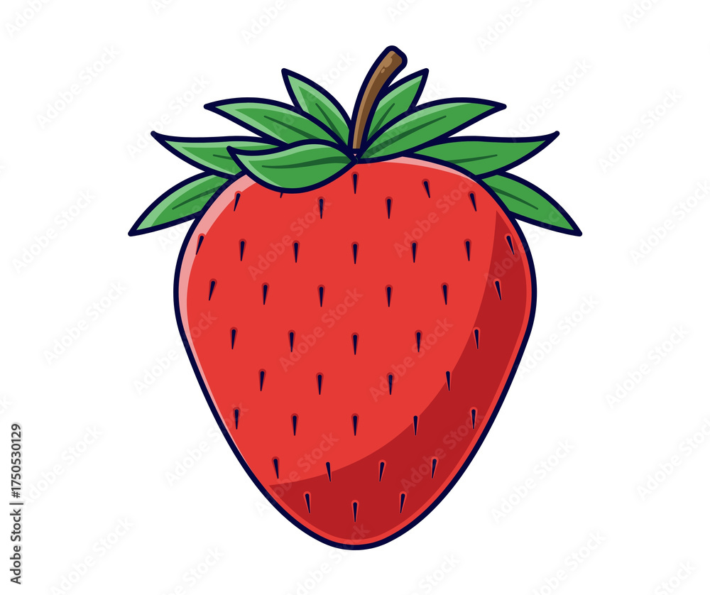 Fototapeta premium strawberry on white background