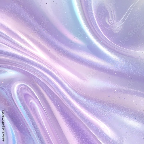 Soft shimmering lavender silk texture with smooth waves and glowing highlights, creating a luxurious and dreamy pastel background ideal for fashion design, beauty product presentation, and elegant vis