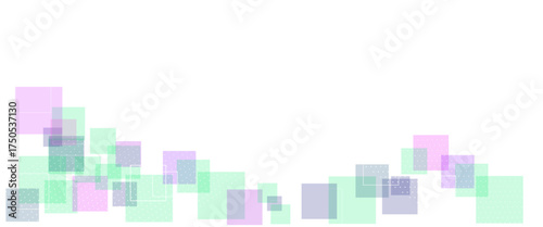 Abstract white background of colorful squares.