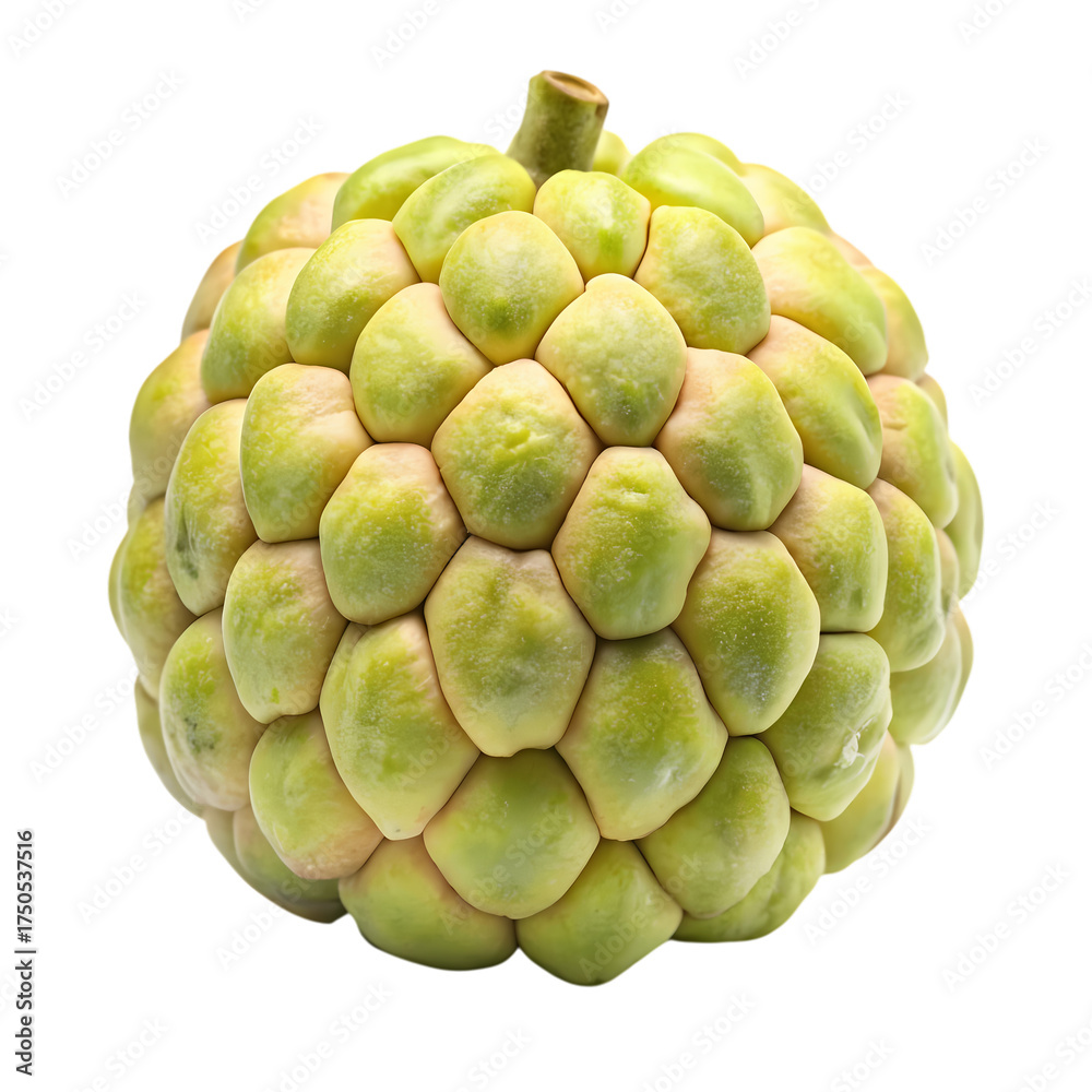 Fototapeta premium Custard apple isolated on transparent background
