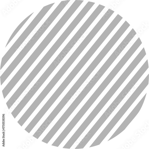 Diagonal stripes gray circles