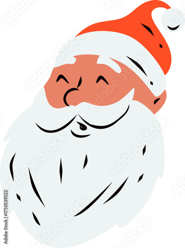 Santa Clause Head Illustration