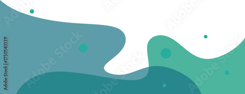 Abstract Transparent Blob Footer 