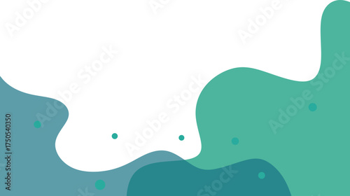 Abstract Transparent Blob Footer 