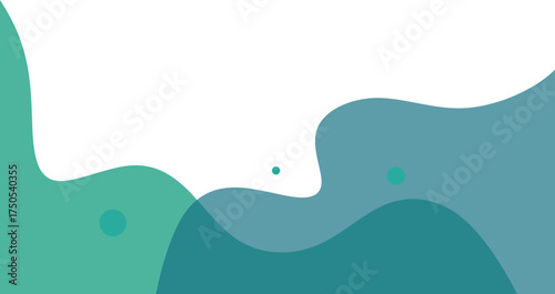 Abstract Transparent Blob Footer 