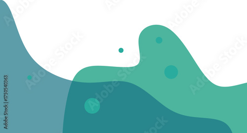 Abstract Transparent Blob Footer 