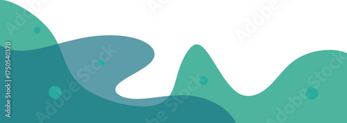 Abstract Transparent Blob Footer 