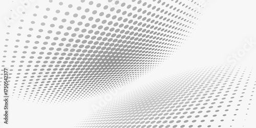 Beautiful wave pattern of dots. Color banner in a bright design. Abstract halftone dotted graphic background for posters, websites, business cards, covers, label layouts.