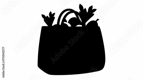 Fresh groceries in a reusable bag for healthy eating and sustainable shopping adventures