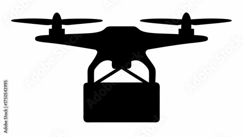 Modern drone delivering package swiftly demonstrating advanced logistics and future delivery solutions