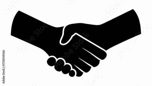 Confident professionals sealing a deal with a firm handshake symbolizing trust and partnership success
