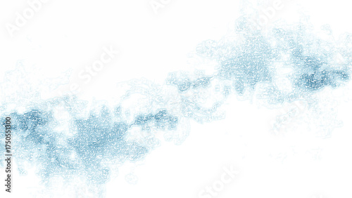 Abstract Soft blue watercolor texture with gentle cloud-like brush strokes on a white background, with a dreamy, fluid, and airy effect perfect for art, design, or backgrounds.