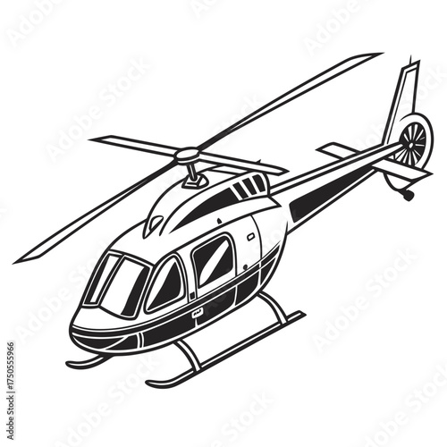 helicopter vector illustration