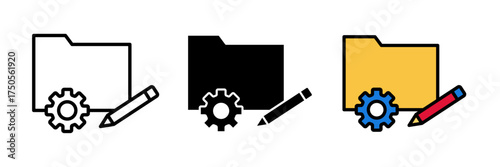 Product development icon Vector illustration stroke, filled and colored concept for web design.