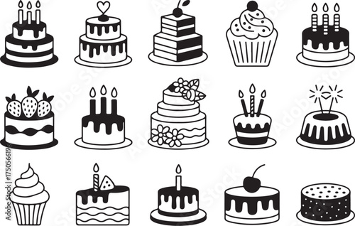 Sweet cake collection for birthdays and celebrations