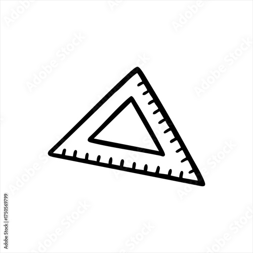 black and white triangle