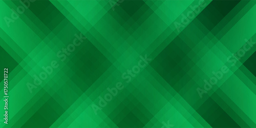 Geometric green abstract background. Dynamic shapes composition. Cool background design for posters. Vector