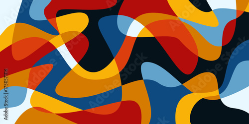 Abstract colorful liquid psychedelic background. Vector illustration. Wavy pattern. Liquid texture for cover design