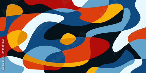 Abstract colorful liquid psychedelic background. Vector illustration. Wavy pattern. Liquid texture for cover design