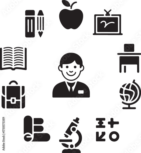 Inspiring students with learning icons and teacher