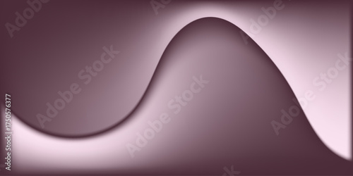 Abstract wavy background in soft mauve tones with smooth curves and gentle shadows. Elegant minimalist design suitable for modern presentations, digital art, or luxury branding.