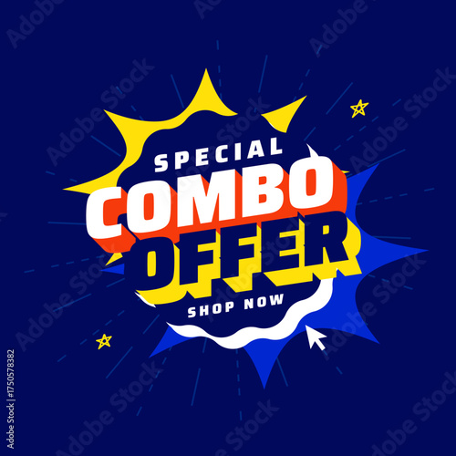 exclusive combo offer background for web advertising