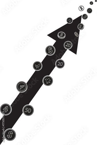 Silhouette of a modern sports car isolated on white background, showcasing its sleek design and aerodynamic features in a minimalist style