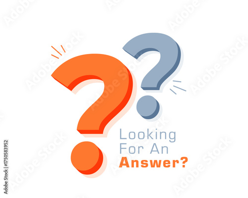 puzzle solving question mark symbol in 3d style