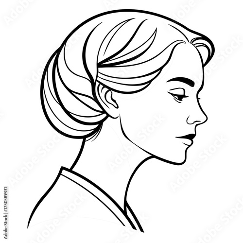 woman with long hair