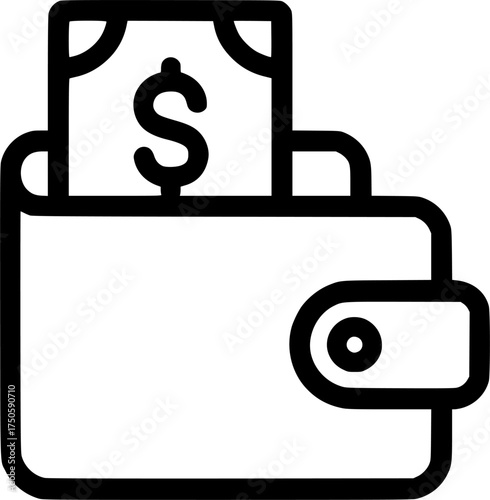 E-Wallet, payment sign, symbol, vector, art