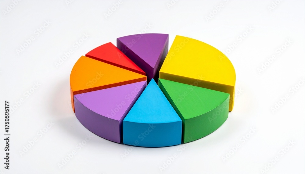 Fototapeta premium colorful pie chart