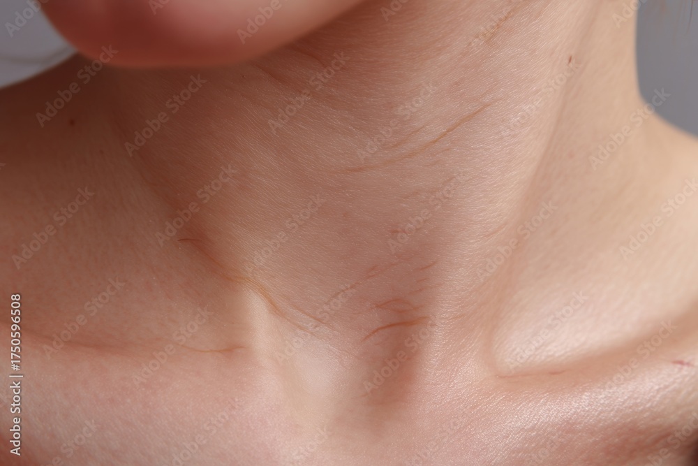 Fototapeta premium Closeup Pale Veined Skin with Soft Medical Lighting