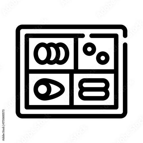 bento box line icon