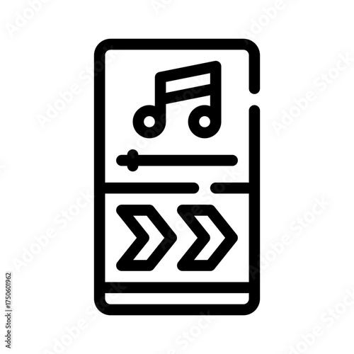 fast forward line icon
