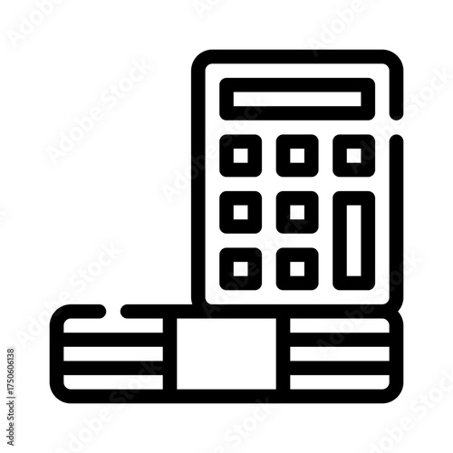 calculator line icon