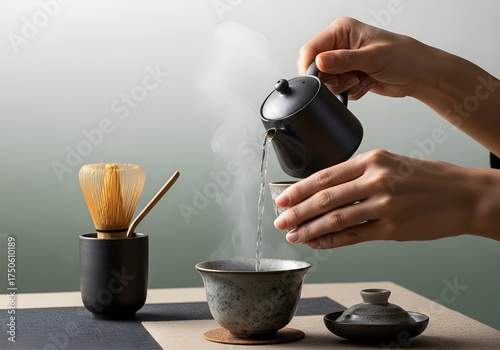 Wallpaper Mural Meditative Tea Ceremony Hands Torontodigital.ca