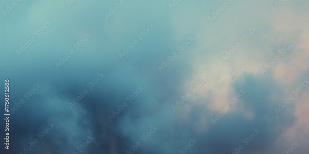 Fototapeta premium Light background with white smoke and blue light, empty space