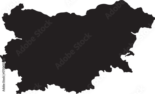 Nicaragua map silhouette geographical outline shape for international travel and geography vector