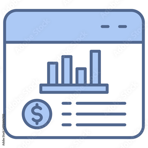 Expense Tracker Blue Icon