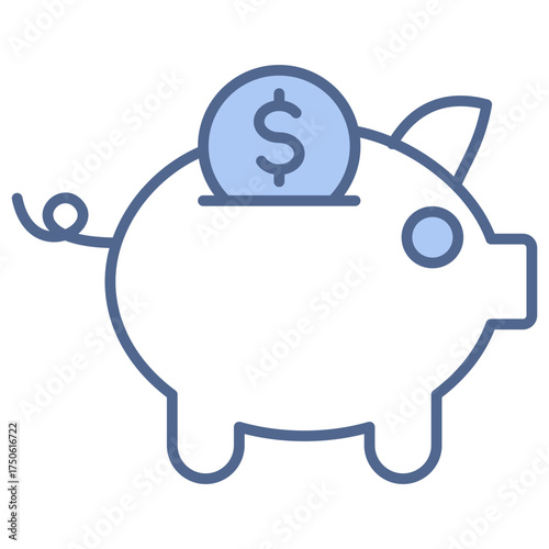 Savings Account Blue Icon