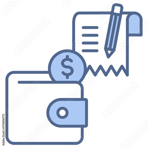 Payment Record Blue Icon