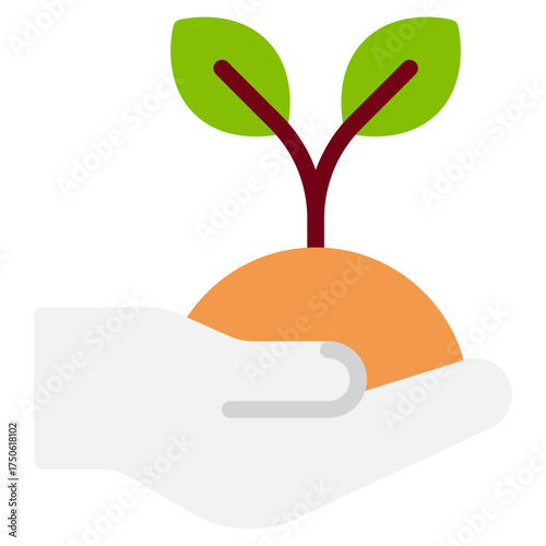 Young Plant Growing in Hand