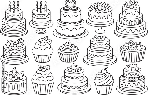 Celebration cakes and cupcakes, sweet treats for parties