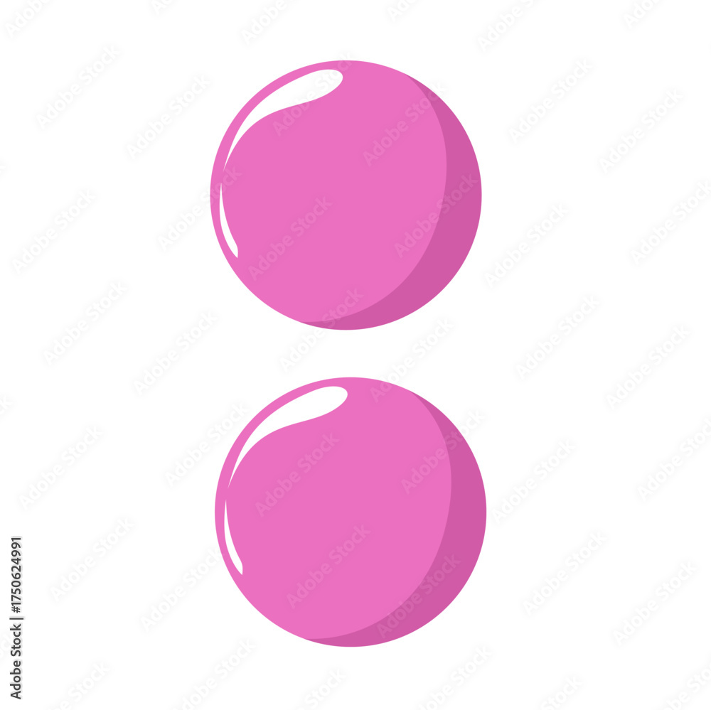 Fototapeta premium Pink Punctuation Mark